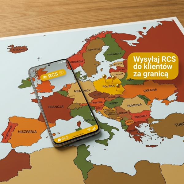 Wysyłaj RCS za granicę